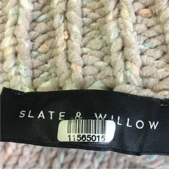 Slate and willow rent the runway nude and multi color turtle neck sweater - Picture 4 of 10